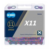 KMC　X11 AURORA BLUE 118リンク 11速対応