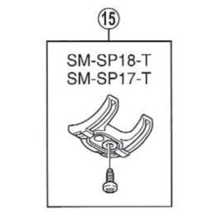 SHIMANO SM-SP17-T ケーブルガイド(タッピングビス・低摩擦樹脂タイプ/紫)