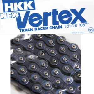 HKK Vertex track racer chain 【ブルー】 NJS 1/2"×1/8"
