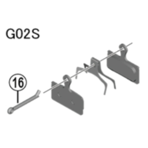 Shimano G02S ディスクブレーキ用レジンパッド 【Y8WW98020】